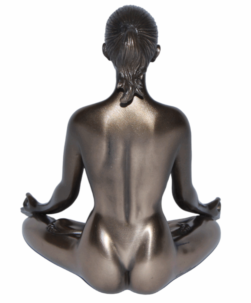 Deko Figur Body Talk Kollektion Yoga Padmasana Lotussitz Frau H 13,5 cm Skulptur Figur