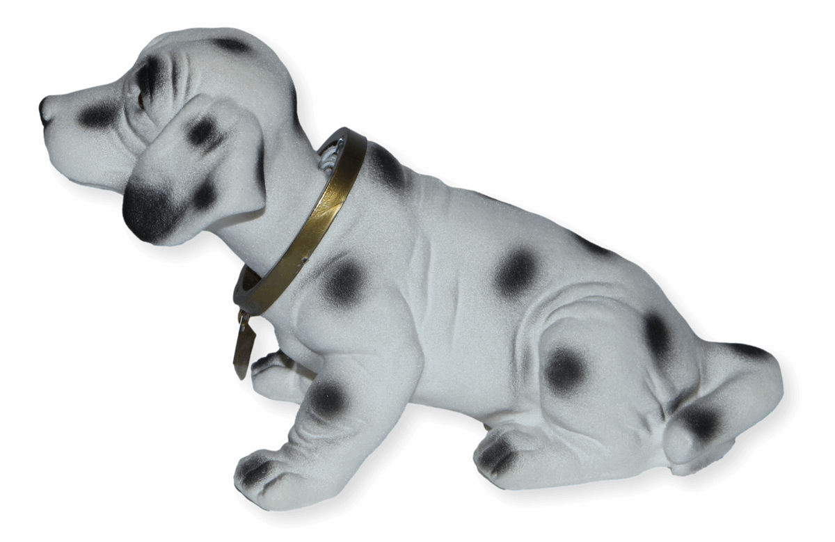 Wackel Figur Hund Dalmatiner Wackelfigur H 16,5 cm groß Dekofigur mit Wackelkopf