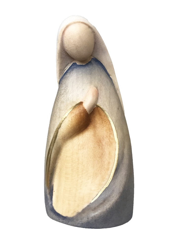 Krippe mit Krippenfiguren Stella Kollektion Heilige Familie H 8cm Heiligenfigur Holzfigur Holzstatue