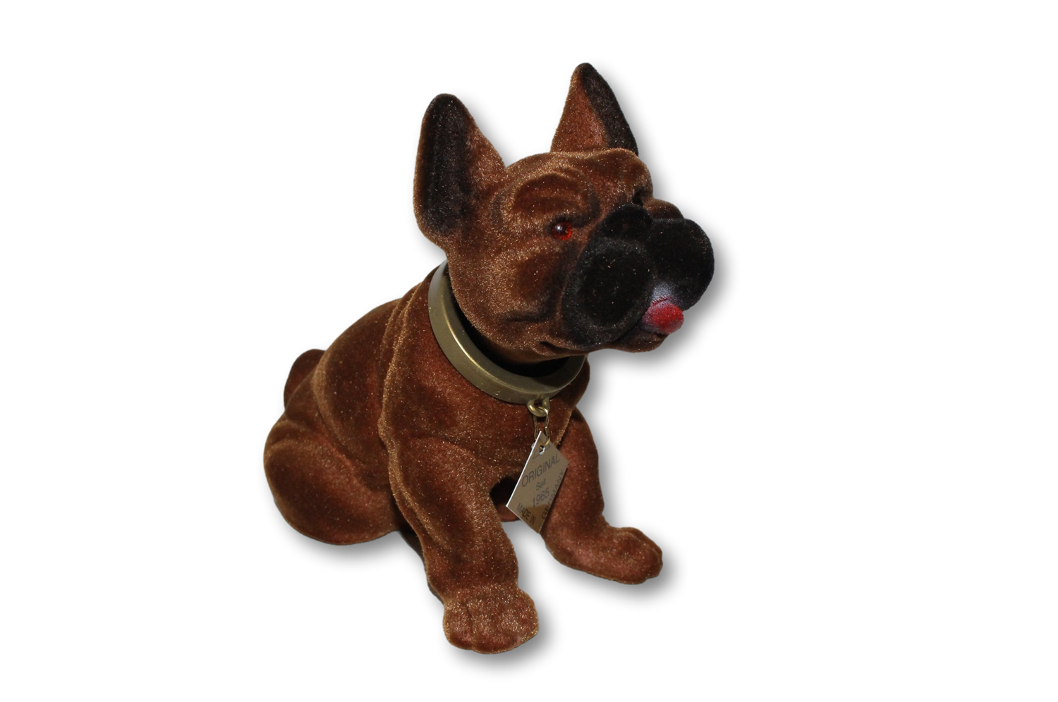 Wackel Figur Hund Boxer Wackelfigur H 14 cm klein Dekofigur mit Wackelkopf