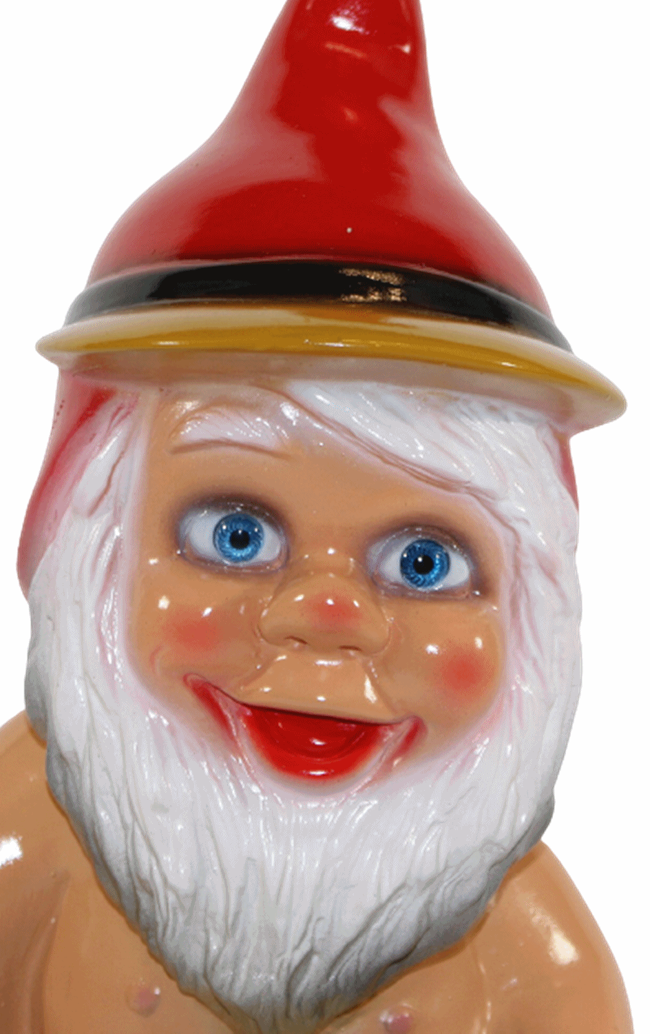 Gartenzwerg Deko Garten Figur Zwerg Kind kniend mit Sandburg und Schaufel aus Kunststoff H 31 cm