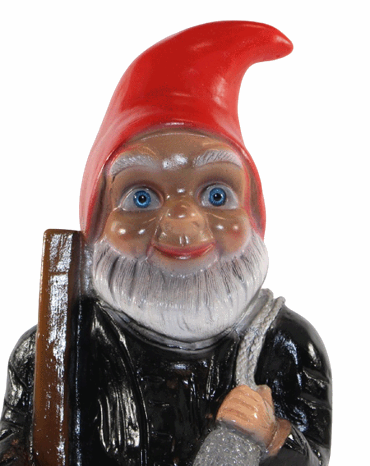 Deko Figur Zwerg H 29 cm Gartenzwerg Schornsteinfeger stehend Gartenfigur aus Kunststoff