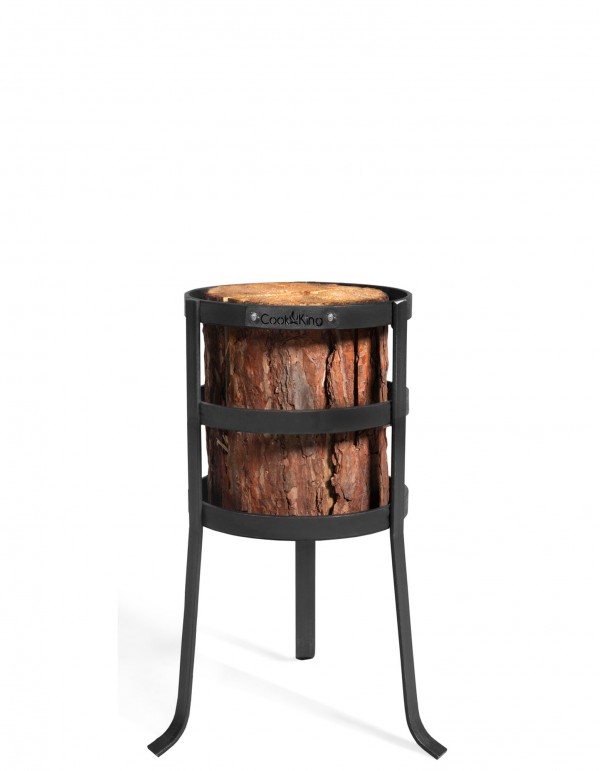 Feuerkorb für Schwedenfeuer „MALMO“ Feuersäule aus Stahl Gartenfackel als Wärmequelle und Deko