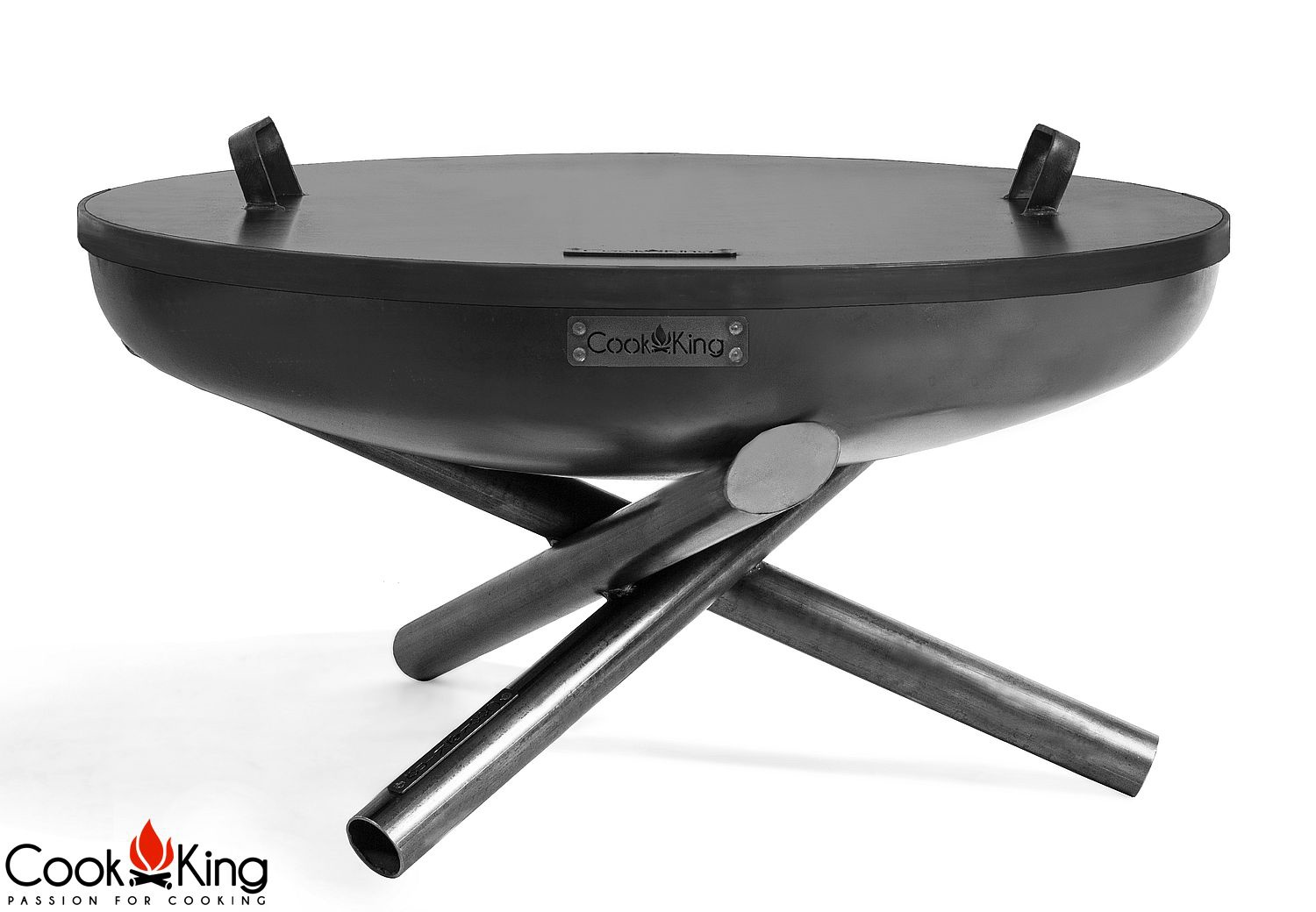 Feuerschale "Indiana" Ø 60 cm Feuerstelle für Garten aus Stahl Feuerkorb als Wärmequelle oder Grill