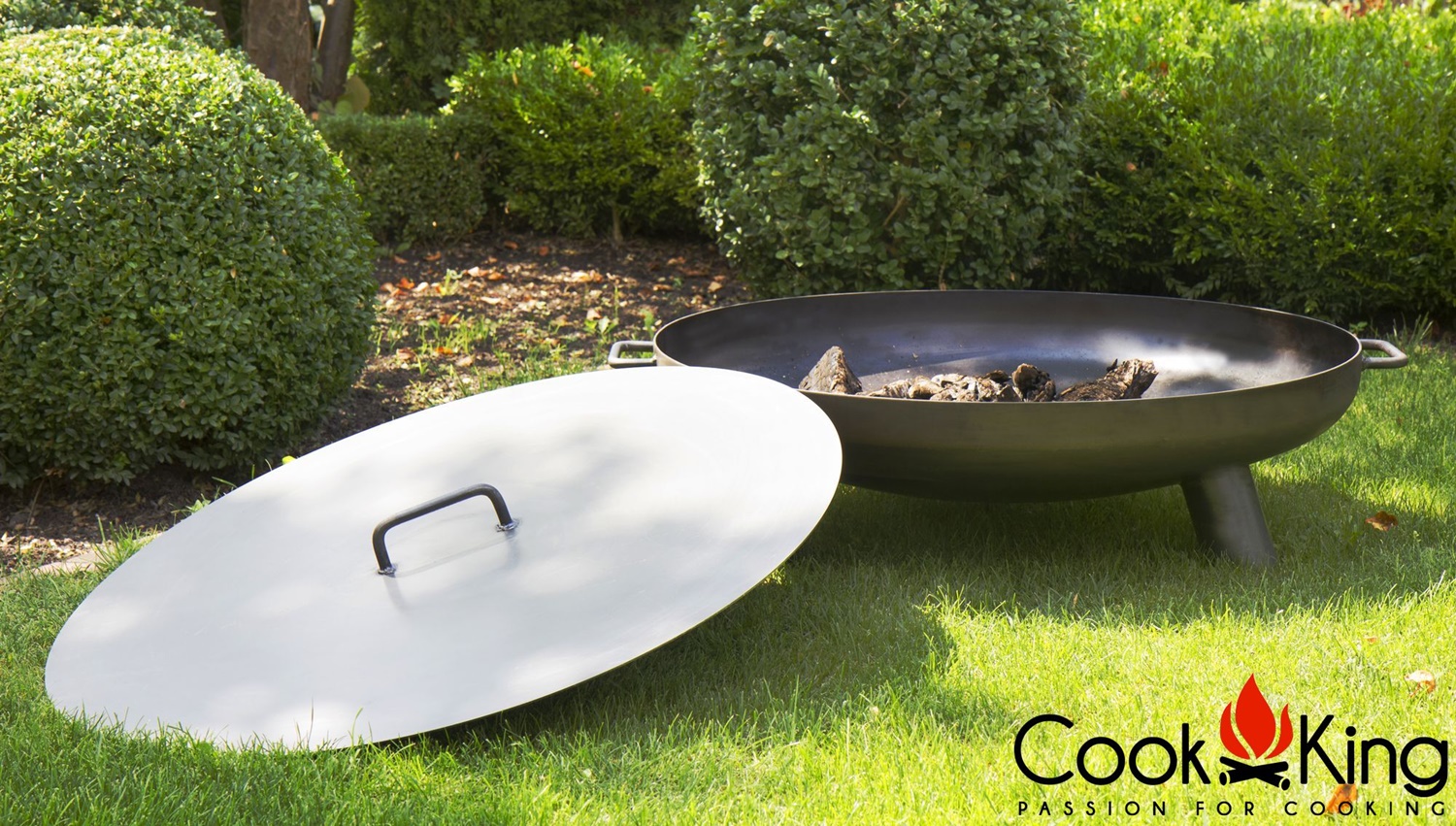 Feuerschale "Bali" Ø 60cm Feuerstelle für den Garten aus Stahl Feuerkorb als Wärmequelle oder Grill