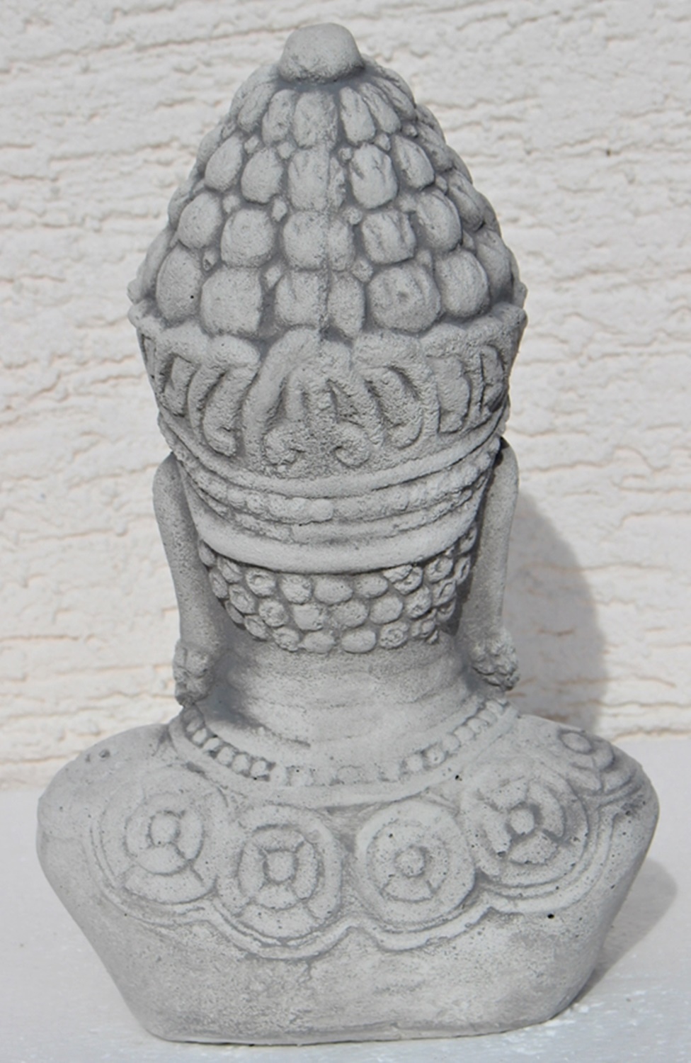 Beton Figur Statue Skulptur Buddha Büste H 29 cm Dekofigur und Gartenskulptur