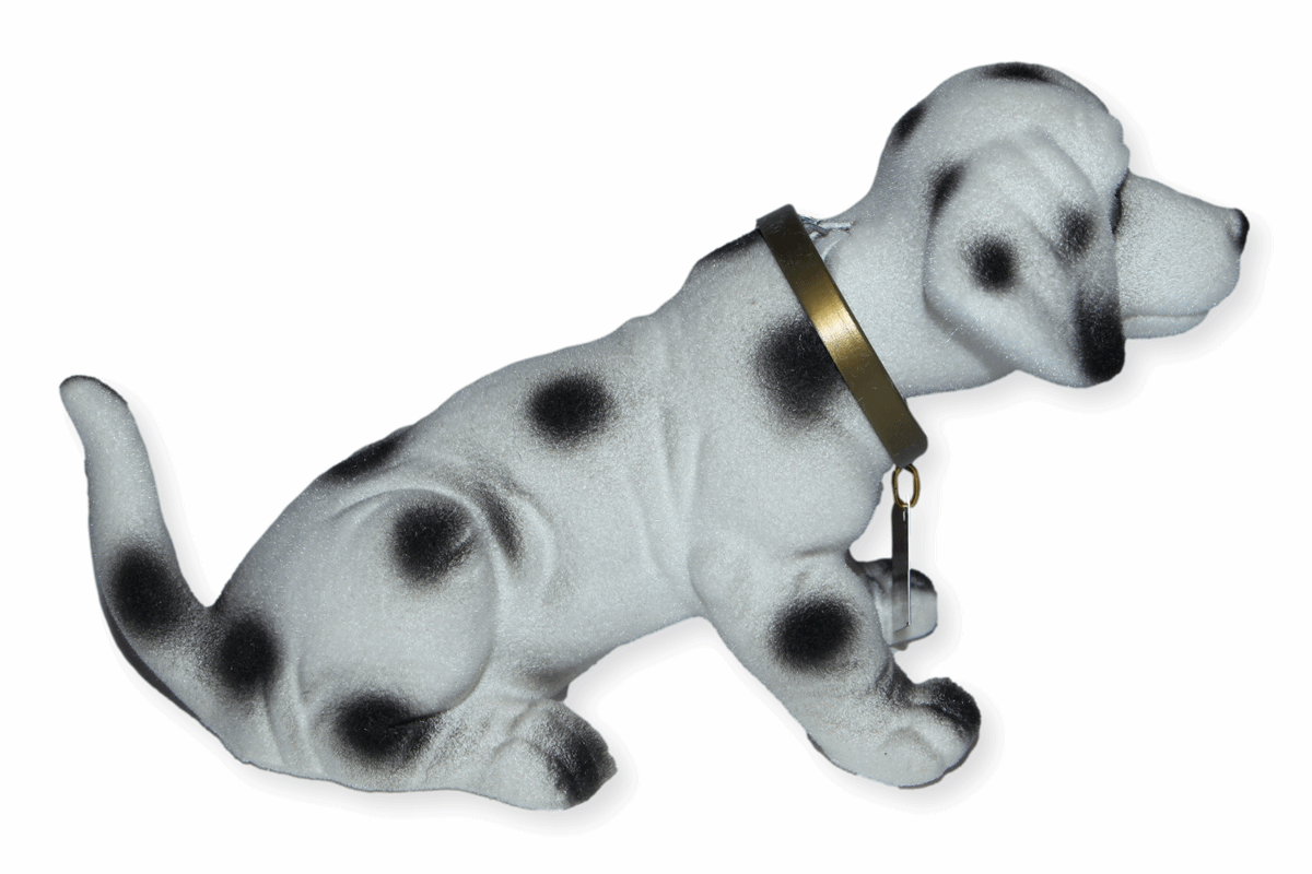 Wackel Figur Hund Dalmatiner Wackelfigur H 11 cm klein Dekofigur mit Wackelkopf