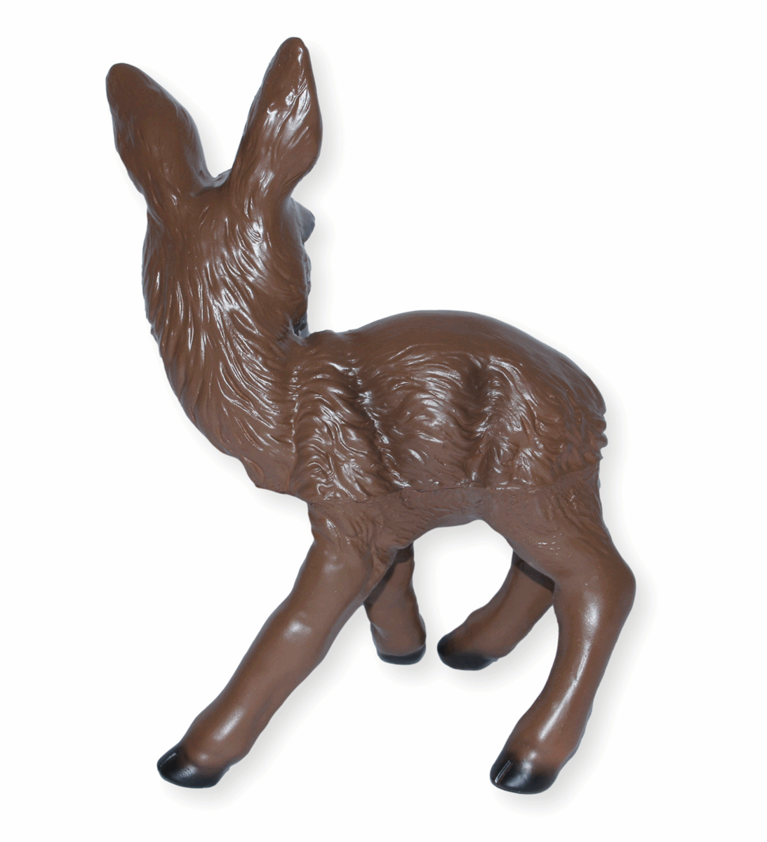 Deko Garten Figur Dekofigur Rehkitz H 30 cm Bambi stehend Gartenfigur Tierfigur  aus Kunststoff