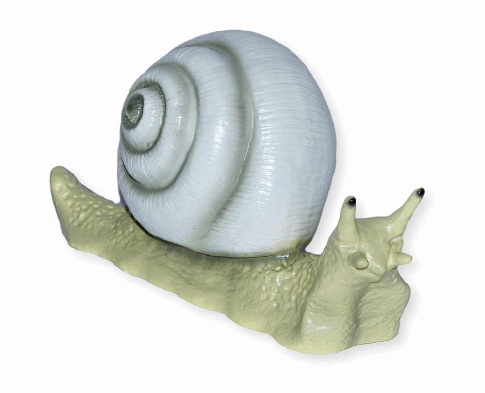 Deko Garten Figur Dekofigur Gartenfigur Tierfigur Schnecke mit Haus aus Kunststoff Höhe 18 cm