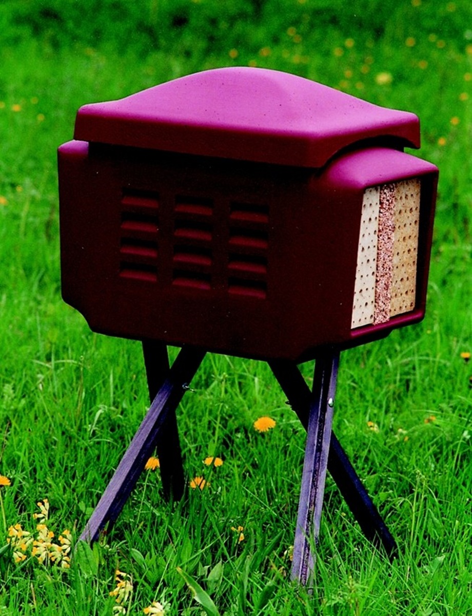 Naturschutzprodukt Insekten-Kombi robustes Gehäuse aus Holzbeton für nützliche Insekten