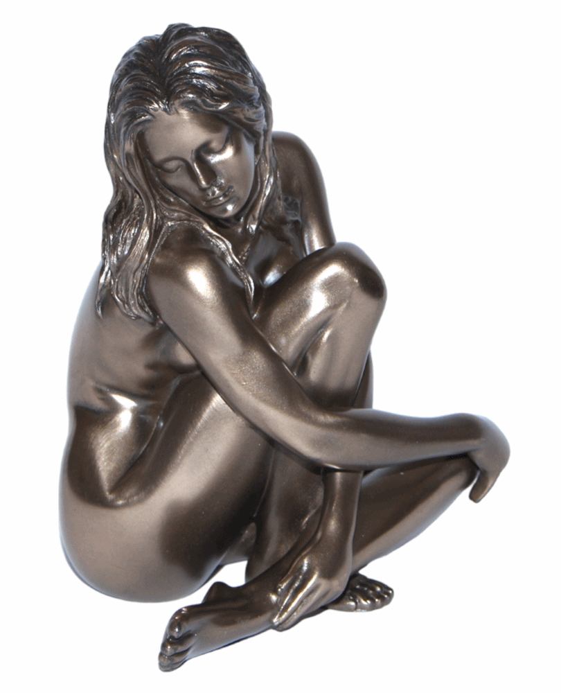 Deko Figur Body Talk Kollektion Frauenakt Frau sitzend H 12 cm Skulptur Figur