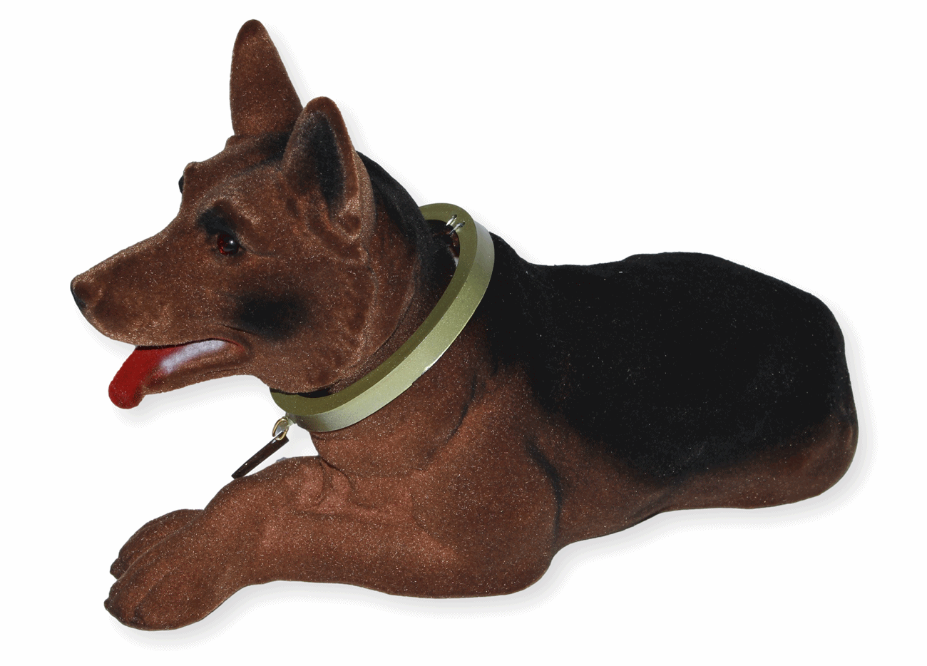 Wackel Figur Hund Schäferhund Wackelfigur H 18 cm groß Dekofigur mit Wackelkopf