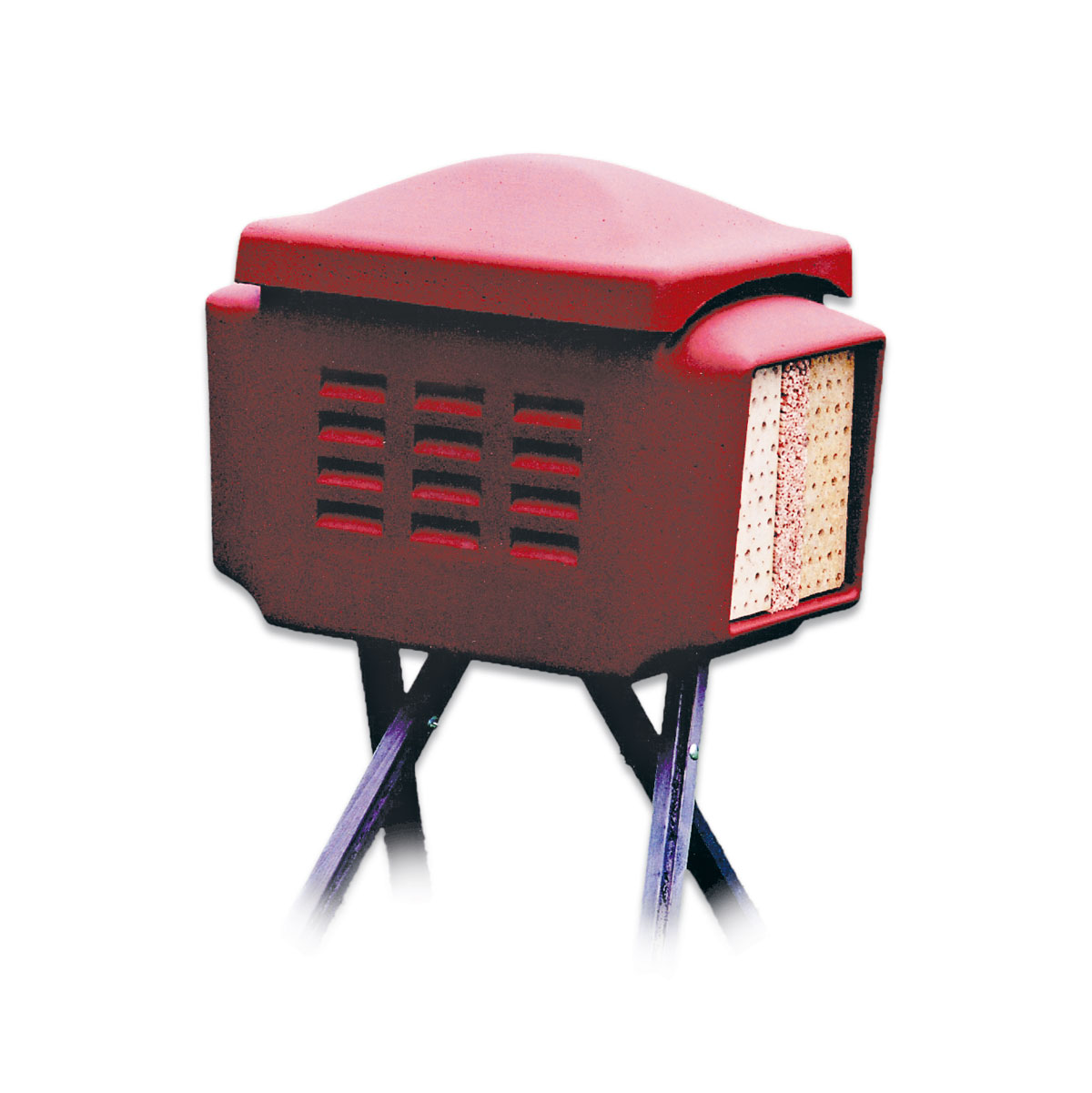 Naturschutzprodukt Insekten-Kombi robustes Gehäuse aus Holzbeton für nützliche Insekten