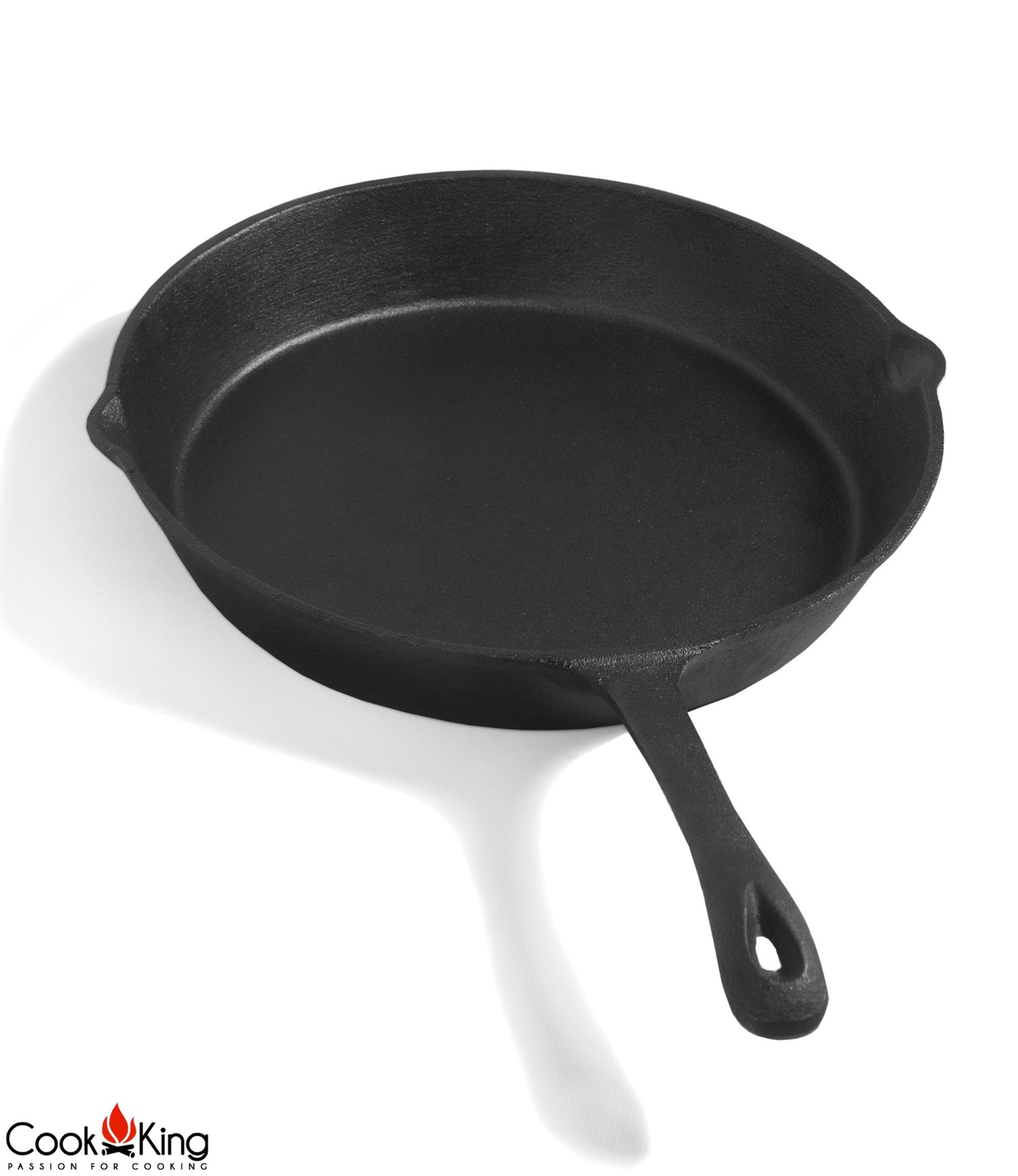 Gusseisenpfanne Ø 28 cm Grillpfanne vielseitige Pfanne aus Gusseisen Eisenpfanne Antihaft-Pfanne
