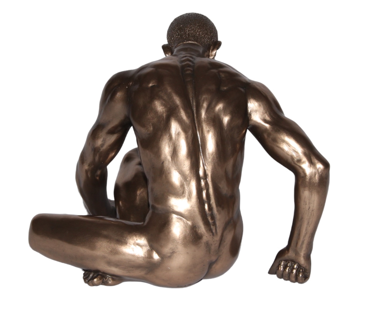Deko Figur Body Talk Kollektion Nackter Mann Schneidersitz B 19,5 cm Bodybuilder Skulptur