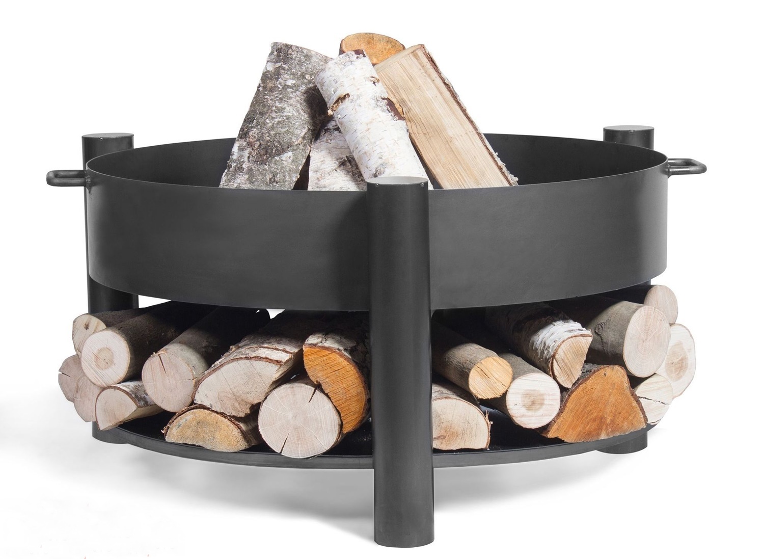 Feuerschale "Montana" Ø 60 cm Feuerstelle für Garten aus Stahl Feuerkorb als Wärmequelle oder Grill