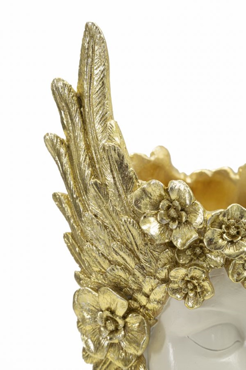 Dekofigur klassische Büste Göttin der Weisheit Athene Skulptur als Vase Behälter nutzbar H 38 cm