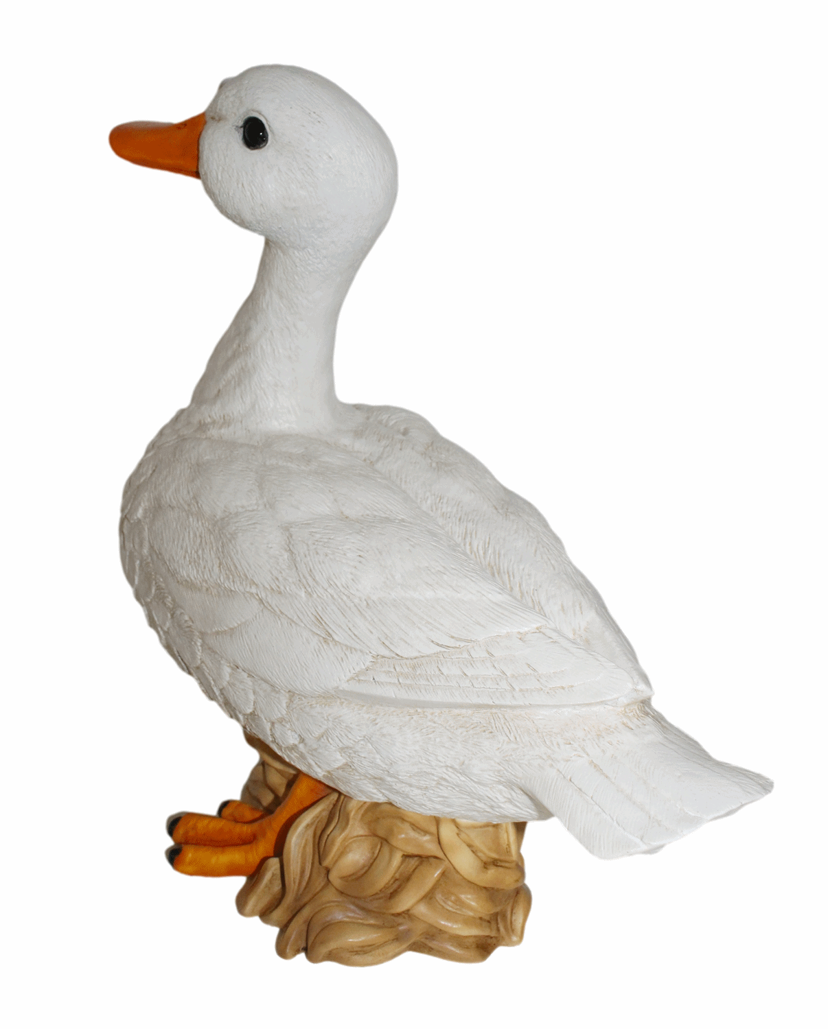 Deko Figur Gans Tierfiguren weiße Gänsefiguren Vogel Kollektion Castagna aus Resin H 19-37 cm