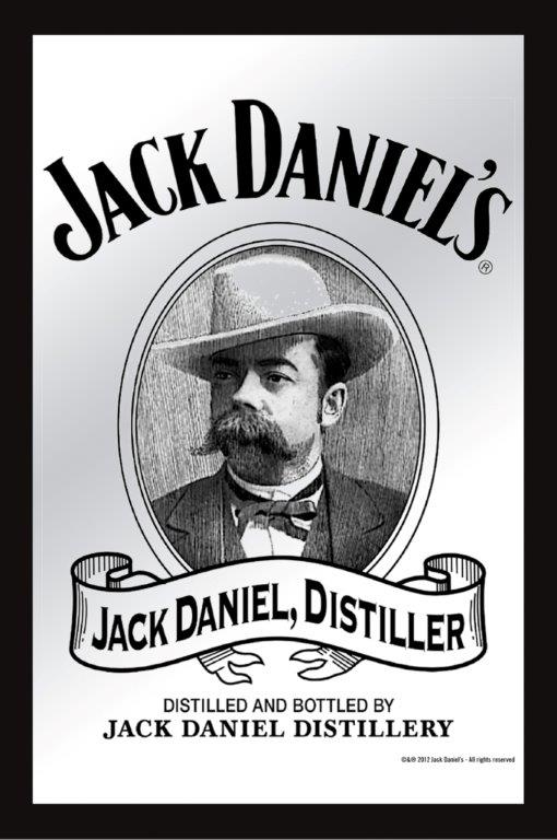 Set: 2 Spiegelbilder Jack Daniel's Whisky Flasche Billard 30x20 cm Wandbilder Hinterglasdruck