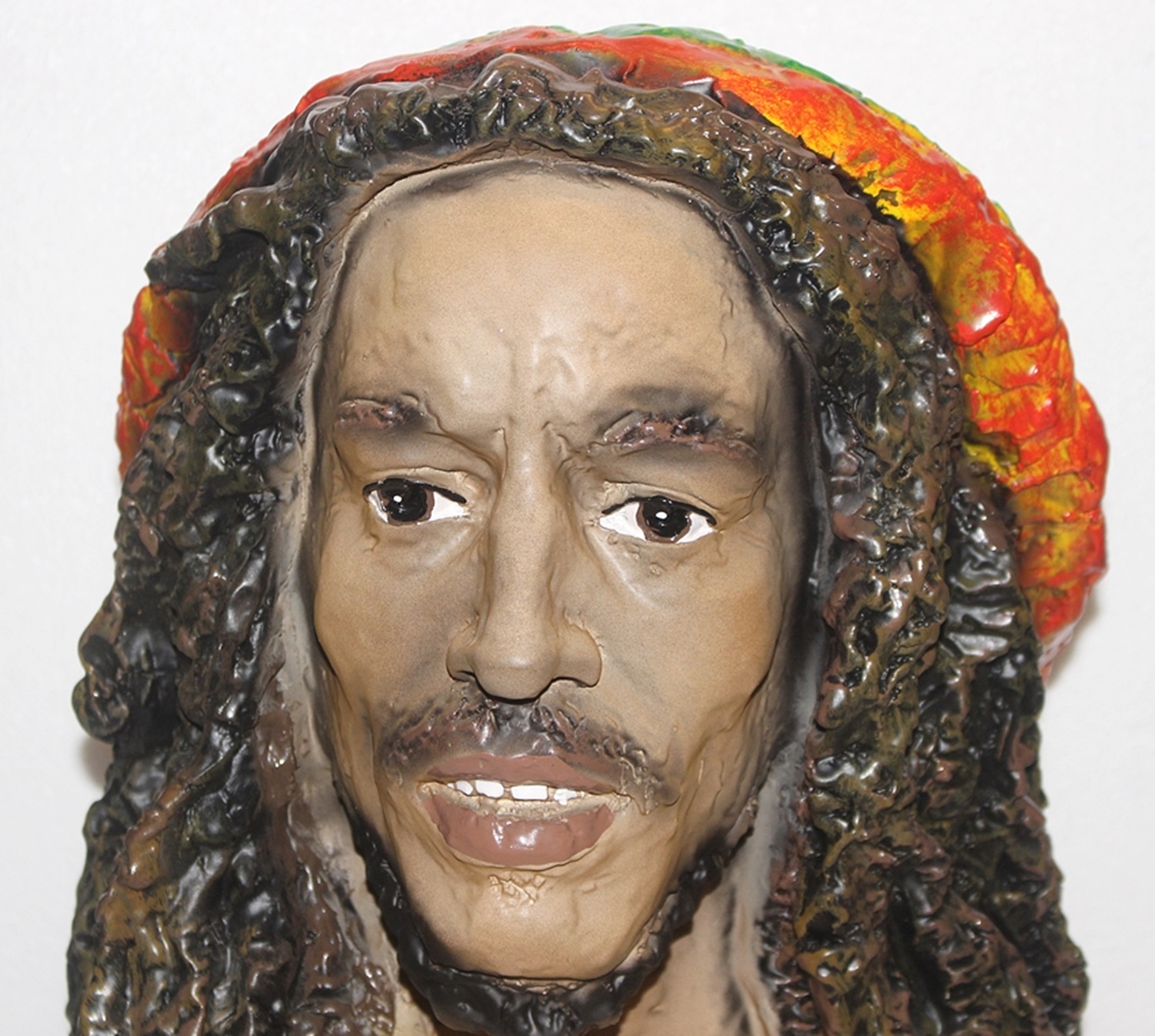 Dekorationsfigur Büste Reggae Sänger Bob Marley H 47 cm Musiker Figur aus Kunstharz