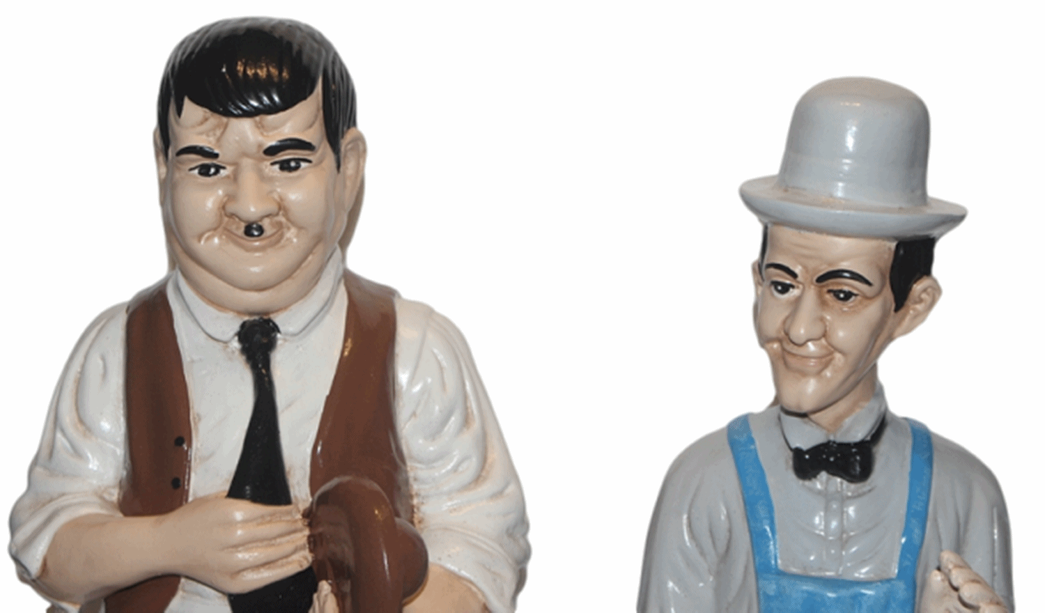 Dekorationsfiguren Komiker Dick und Doof H 47-9 cm stehend Deko Figuren aus Kunstharz