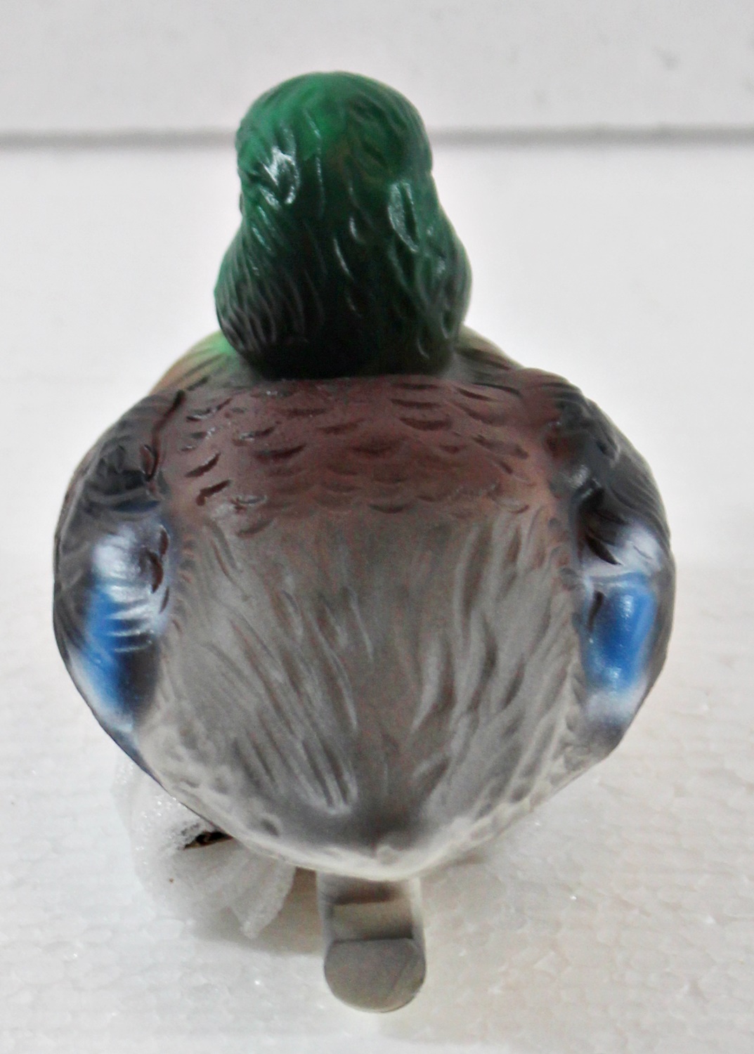 Deko Garten Figur Dekofigur Gartenfigur Teichfigur Schwimmente Entlein bunt aus Kunststoff Höhe 7 cm