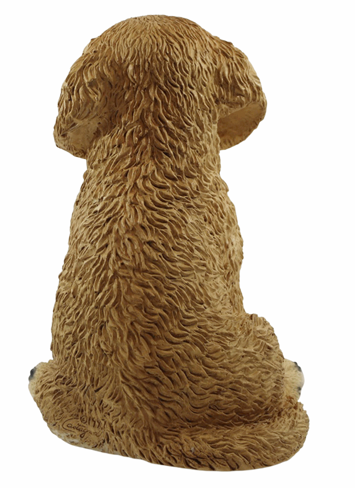 Deko Figur Hund Golden Retriever Welpe Hundefigur sitzend Kollektion Castagna aus Resin H 24 cm