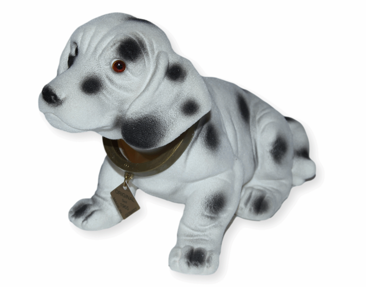 Wackel Figur Hund Dalmatiner Wackelfigur H 16,5 cm groß Dekofigur mit Wackelkopf