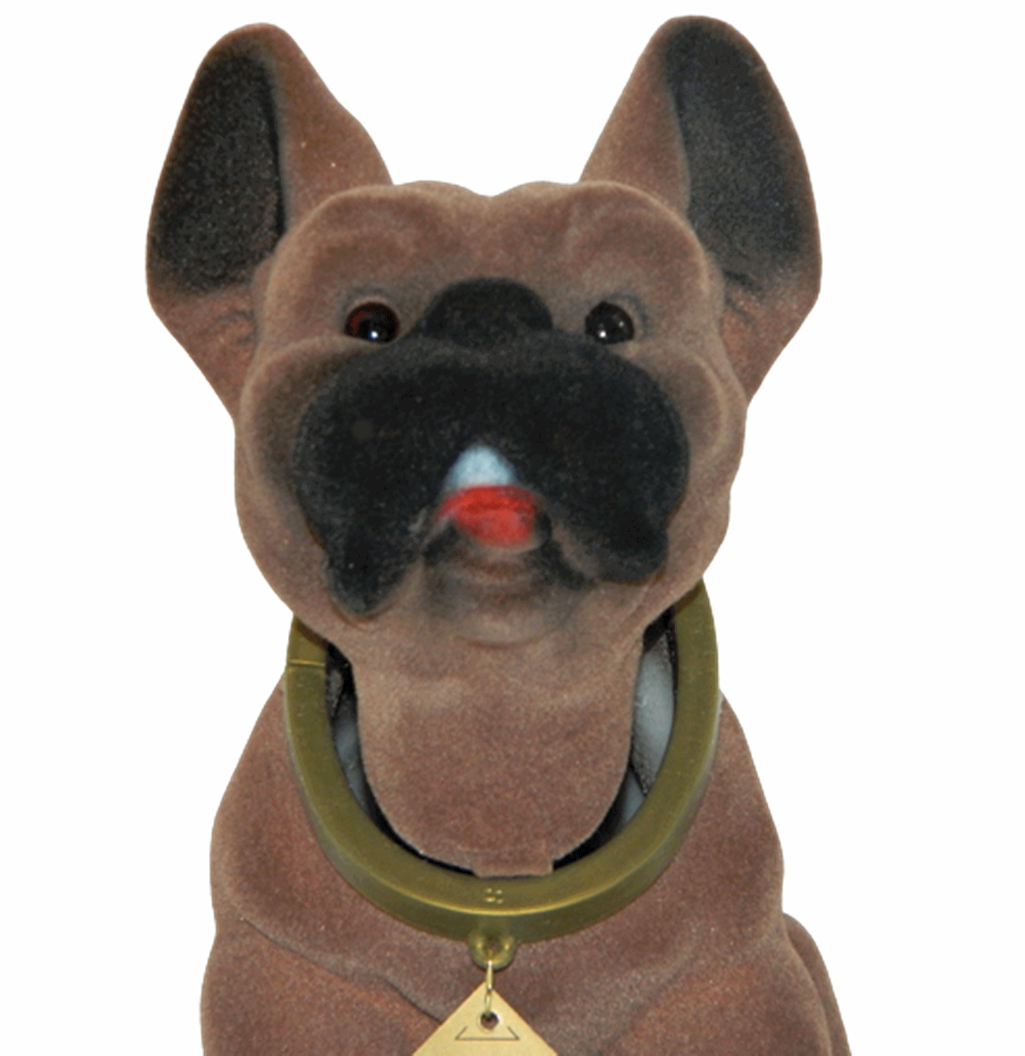 Wackel Figur Hund Boxer Wackelfigur H 20 cm groß Dekofigur mit Wackelkopf