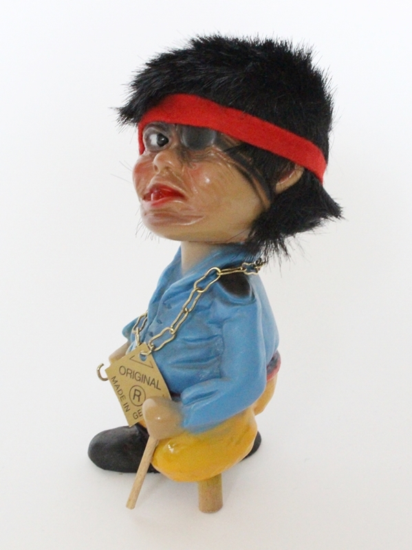 Souvenir Wackel Figur Pirat klein H 15 cm Wackelfigur Original mit Wackelkopf