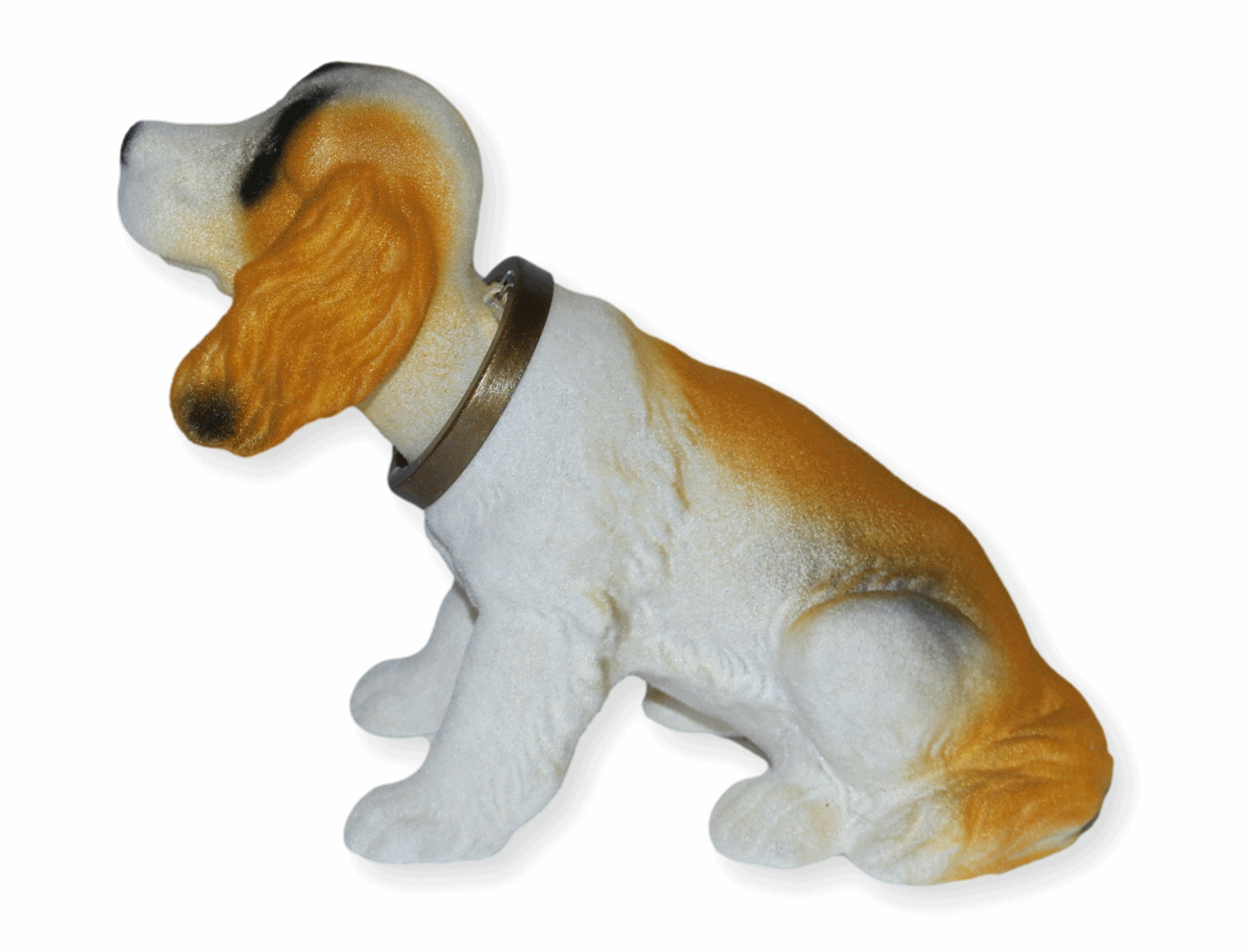 Wackel Figur Hund Bernhardiner Wackelfigur H 13 cm klein Dekofigur mit Wackelkopf