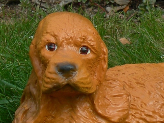 Dekorationsfigur Hund Cocker Spaniel Welpe H 15 cm Dekofigur aus Kunstharz