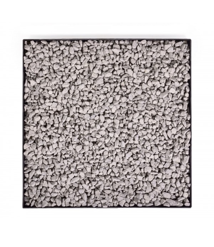 Quadratische Feuerschalenbasis für Dekosteine 100x100 cm Bodenschutz für Feuerschale oder Feuerkorb