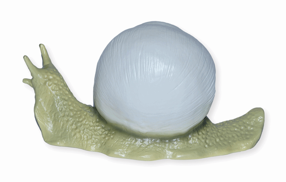 Deko Garten Figur Dekofigur Gartenfigur Tierfigur Schnecke mit Haus aus Kunststoff Höhe 18 cm