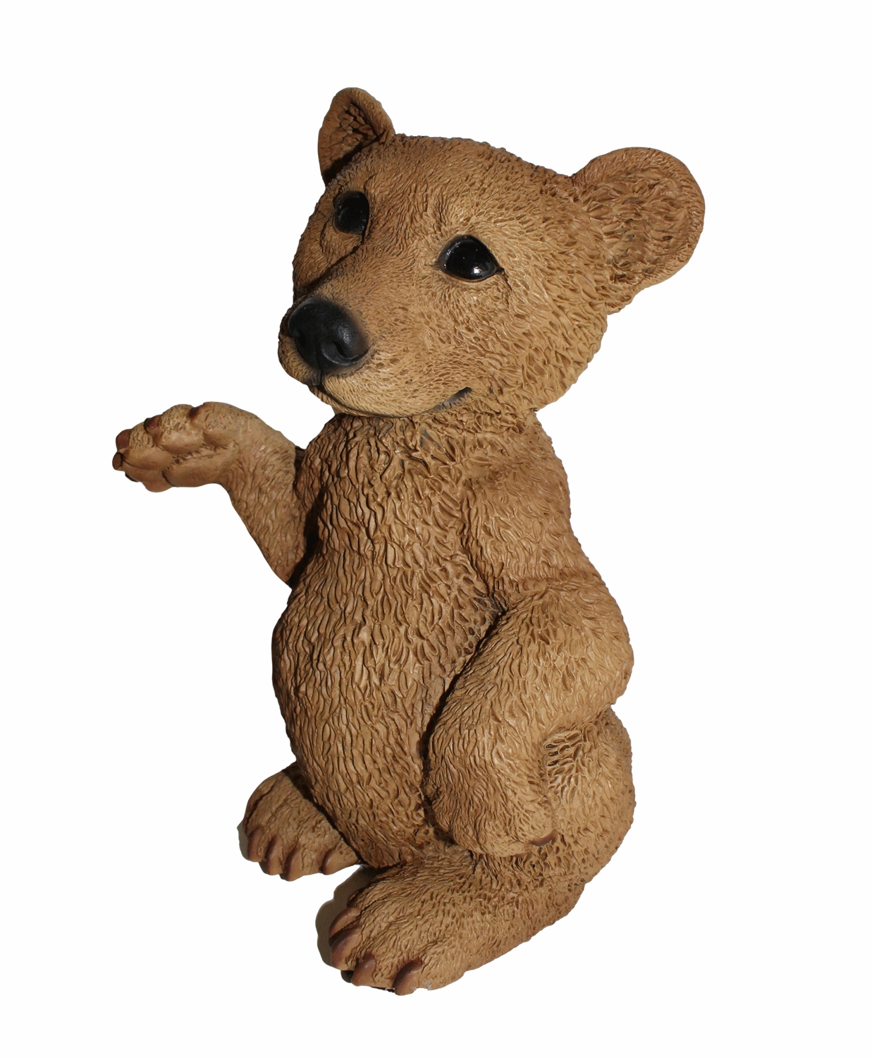 Dekofigur Tierfigur Bärfigur Bär stehend winkend Kollektion Castagna Sammlerfigur aus Resin H 24 cm