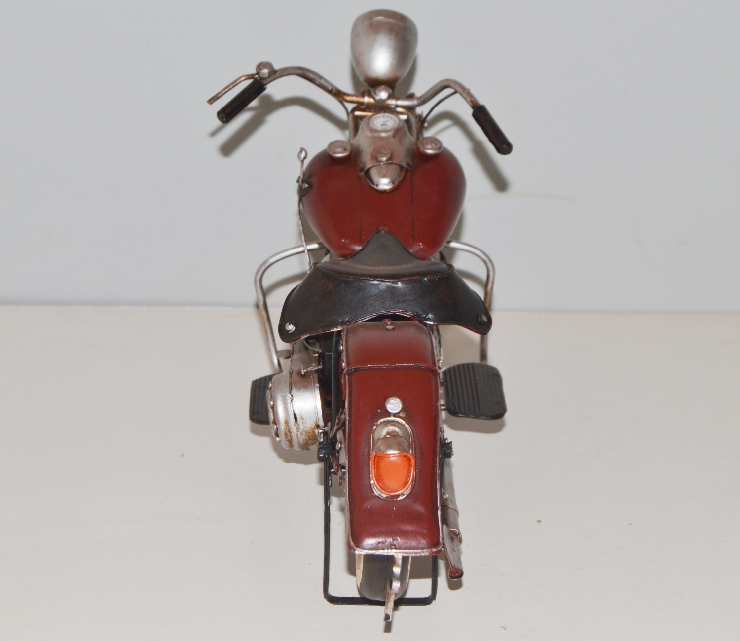 Blechmotorrad Nostalgie Modellauto Oldtimer Marke Harley-Davidson Motorrad USA aus Blech L 34 cm