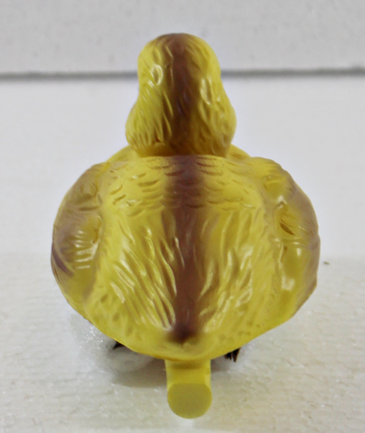 Deko Garten Figur Dekofigur Gartenfigur Teichfigur Schwimmente Entlein gelb aus Kunststoff Höhe 7 cm