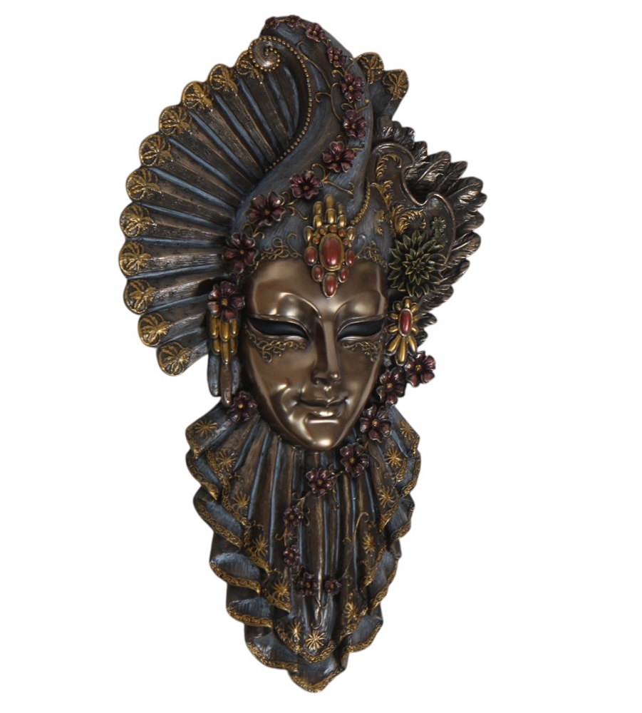 Venezianische Maske Il Gioiello Das Juwel H 32 cm Maske Wanddekoration Dekofigur