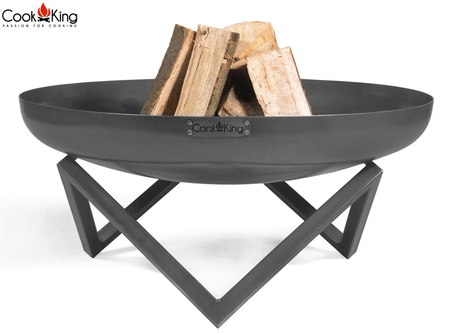 Feuerschale "Santiago" Ø 70 cm Feuerstelle für Garten aus Stahl Feuerkorb als Wärmequelle oder Grill