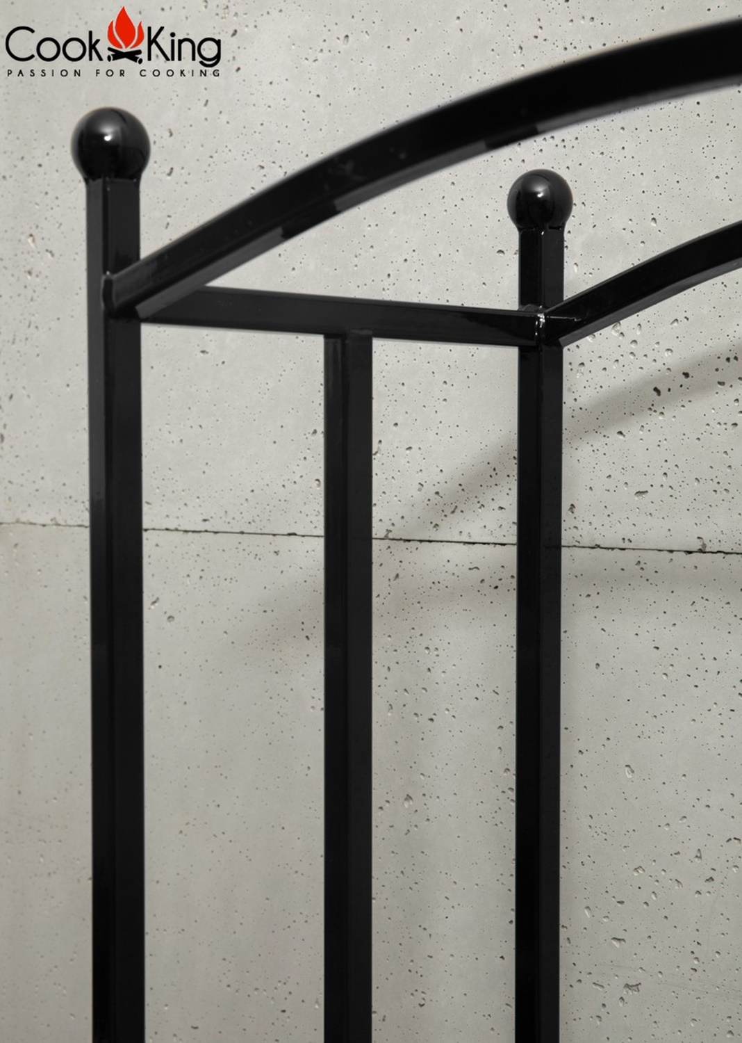 Kaminholzregal "Berry" H 90 cm Holzregal für Kaminholz Kaminholzablage aus Stahl Kaminholzständer