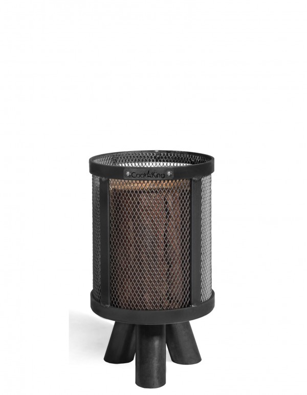 Feuerkorb für Schwedenfeuer „PEDRO“ Feuersäule aus Stahl Gartenfackel als Wärmequelle und Deko