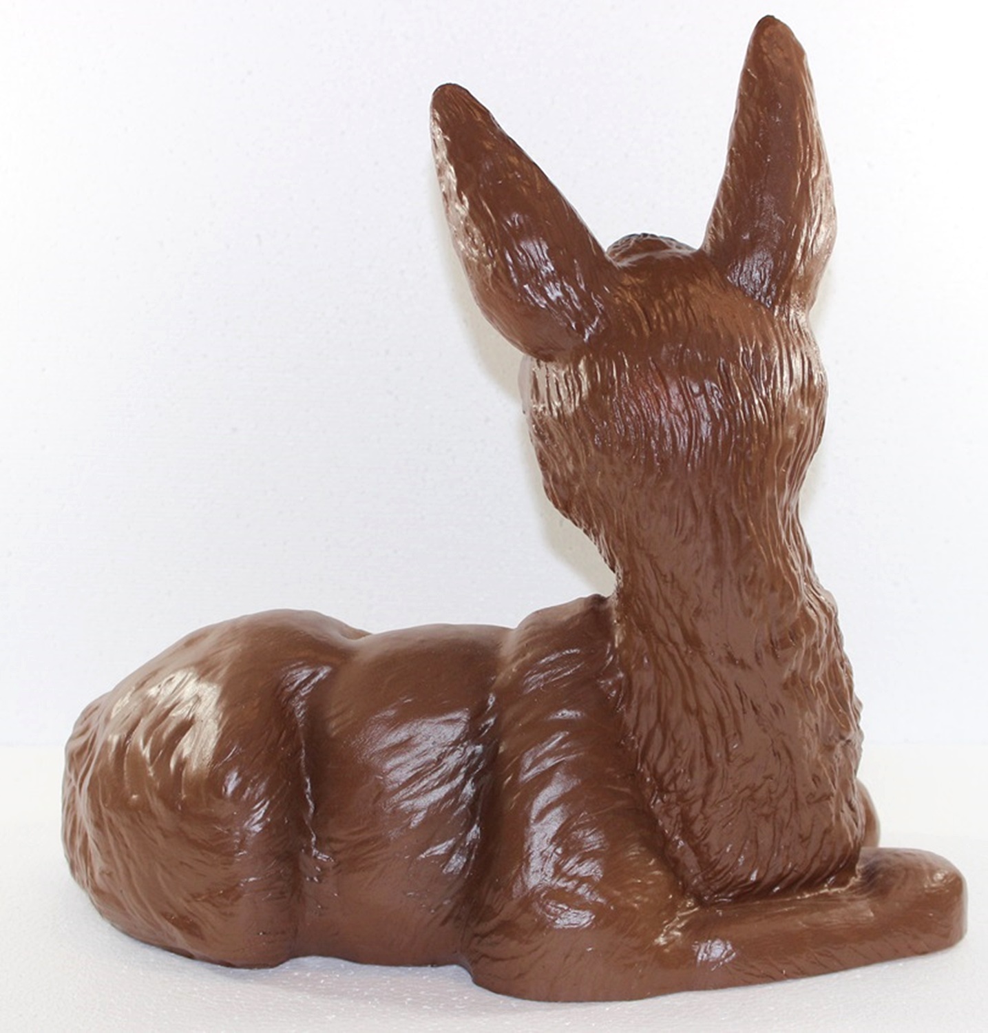 Deko Garten Figur Dekofigur Gartenfigur Tierfigur Reh liegend aus Kunststoff Höhe 35 cm