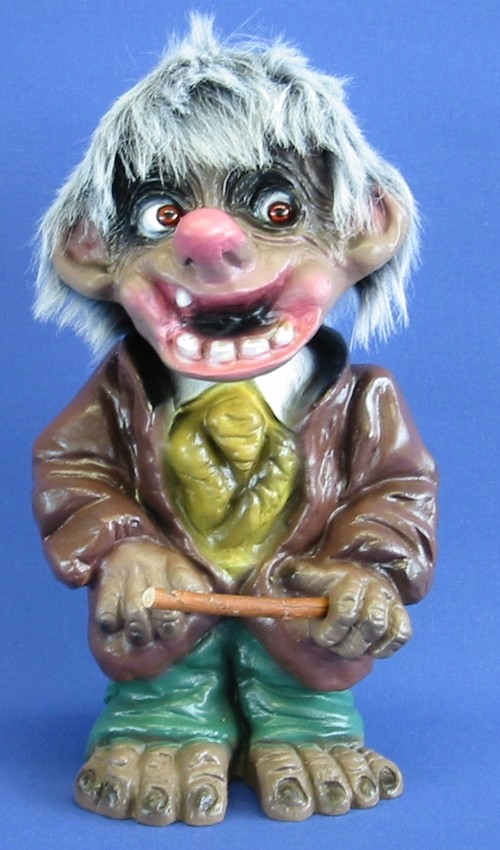 Souvenir Wackel Figur Klau Bruder klein H 18 cm Wackelfigur Dieb Original mit Wackelkopf
